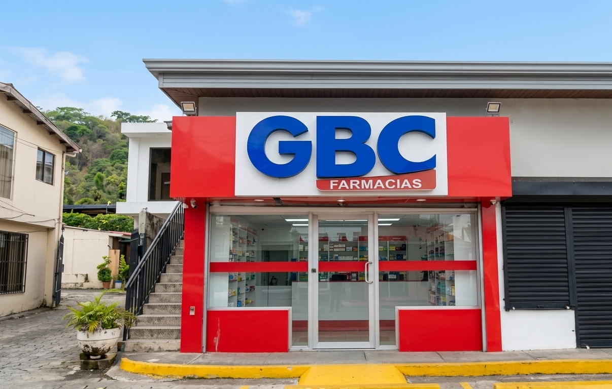 Fachada de Farmacia GBC · Santiago III