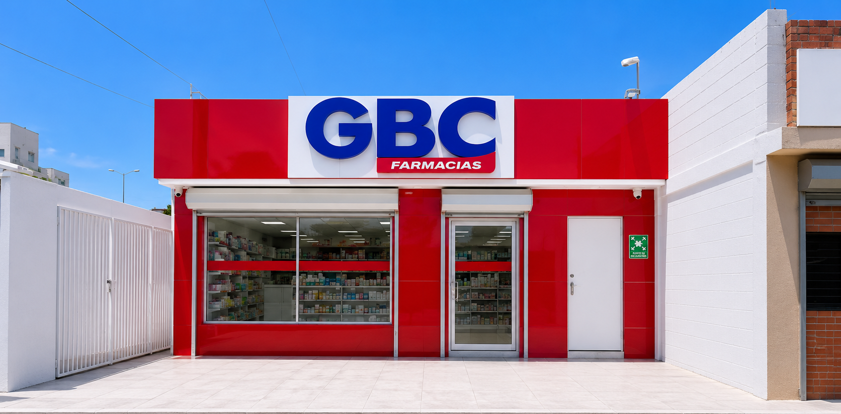 Fachada de Farmacia GBC · Santiago IX – Matanza