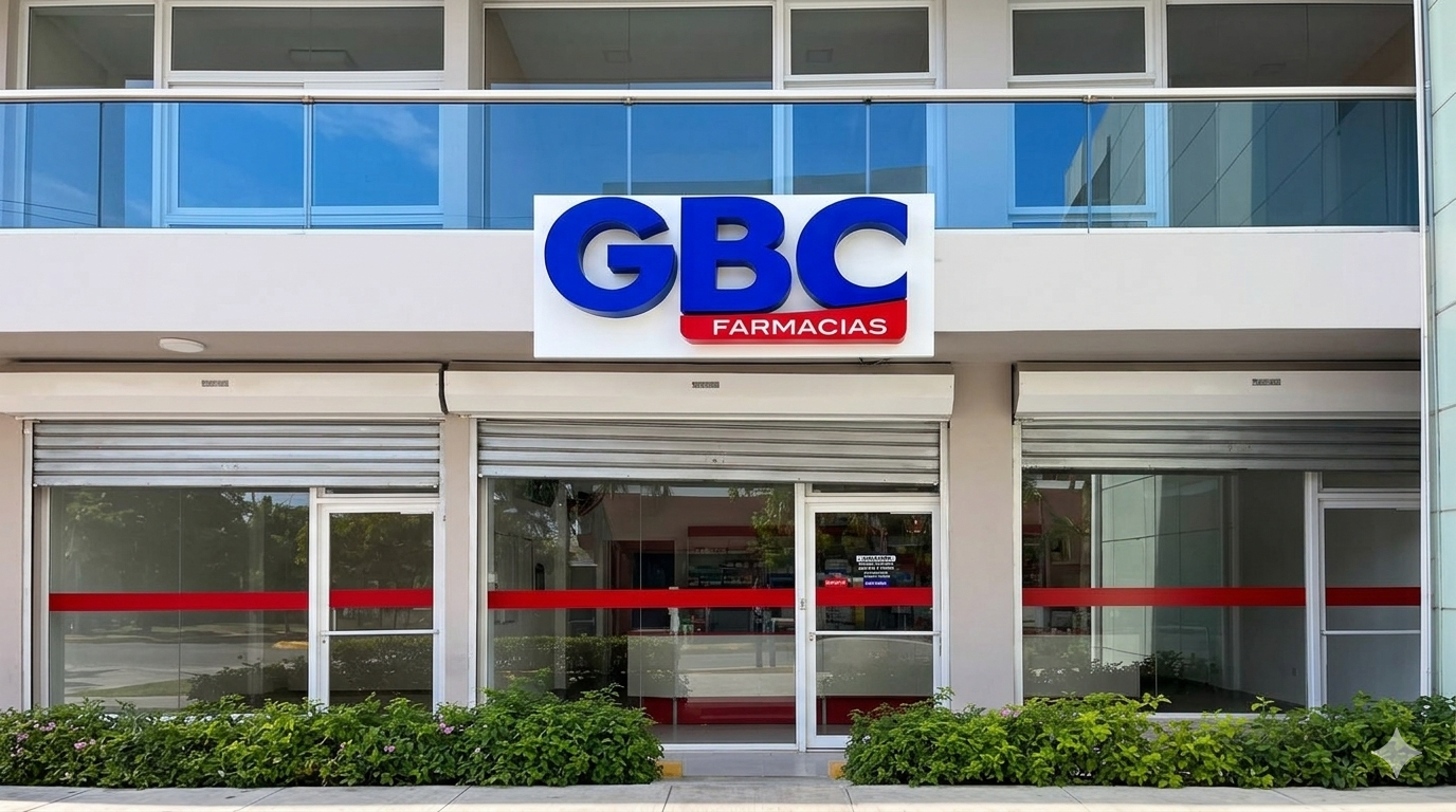 Fachada de Farmacia GBC · Santiago V