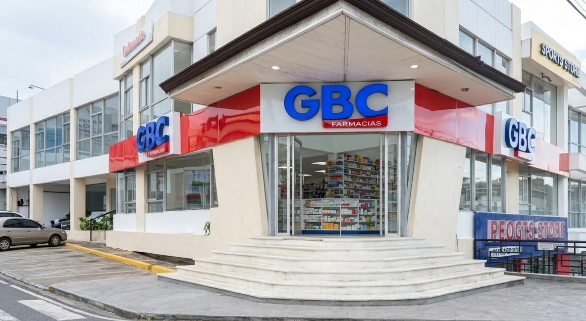 Fachada de Farmacia GBC · Santiago VII – Los Álamos