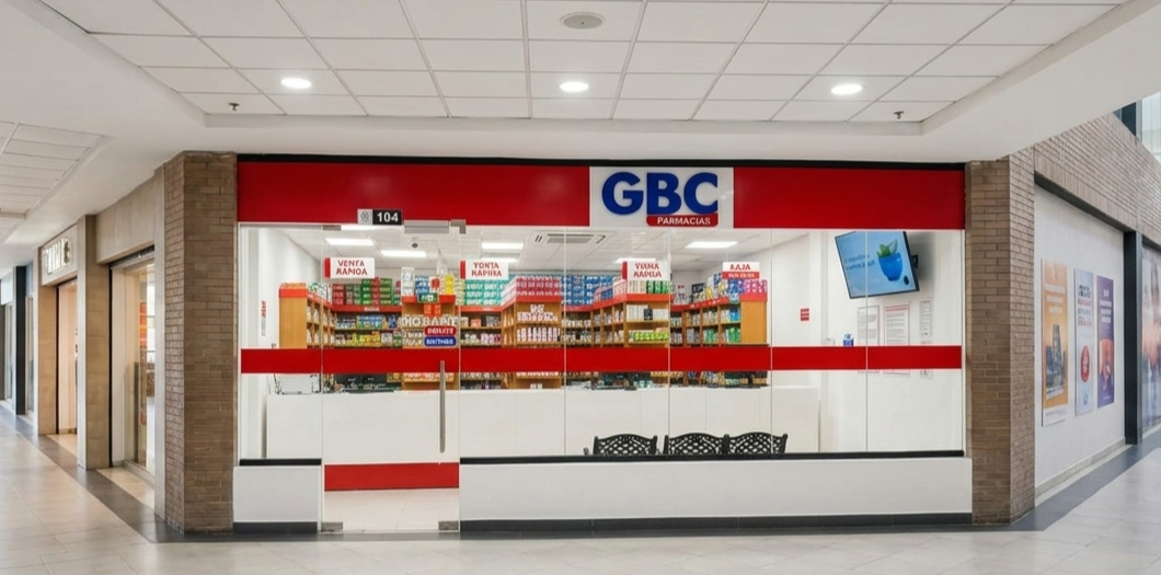 Fachada de Farmacia GBC · Santiago – Tamboril