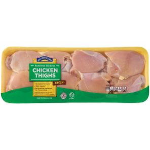 Paquete económico de muslos de pollo sin hueso ni piel Hill Country Fare