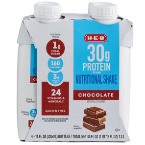 H-E-B Chocolate Flavor Nutritional Shake With Protein