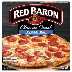 Pizza congelada de pepperoni con borde clásico Red Baron