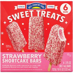 Paletas de helado de pastel de fresa Sweet Treats Hill Country Fare