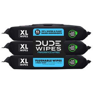 Toallitas húmedas desechables Dude Wipes, sin fragancia, extra grandes