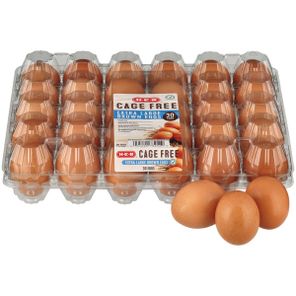 Huevos marrones extra grandes Aa libres de jaula H-E-B