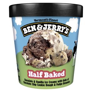 Pinta de helado de chocolate y vainilla Half Baked Ben & Jerry's