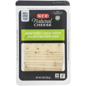 H-E-B Monterey Jack Cheese With Jalapeno Peppers