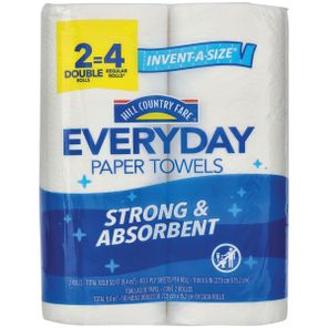Hill Country Fare Everyday Double Roll Paper Towels