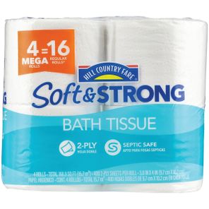 Hill Country Fare Soft & Strong Bath Tissue Mega Rolls