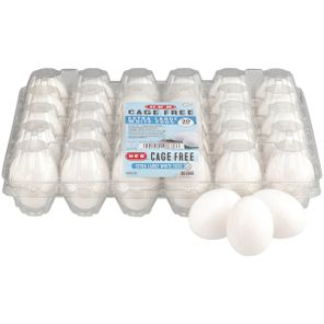 Huevos blancos extra grandes libres de jaula H-E-B