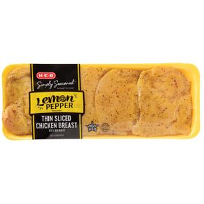 Pechuga de pollo en rebanadas finas con limón y pimienta H-E-B