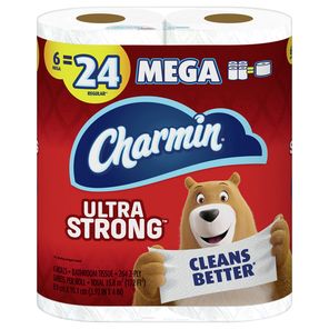 Charmin Ultra Strong Bathroom Tissue, Mega Roll, 2-Ply
