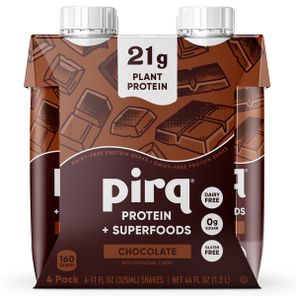 Pirq 21g Plant Based Protein Shakes, Chocolate